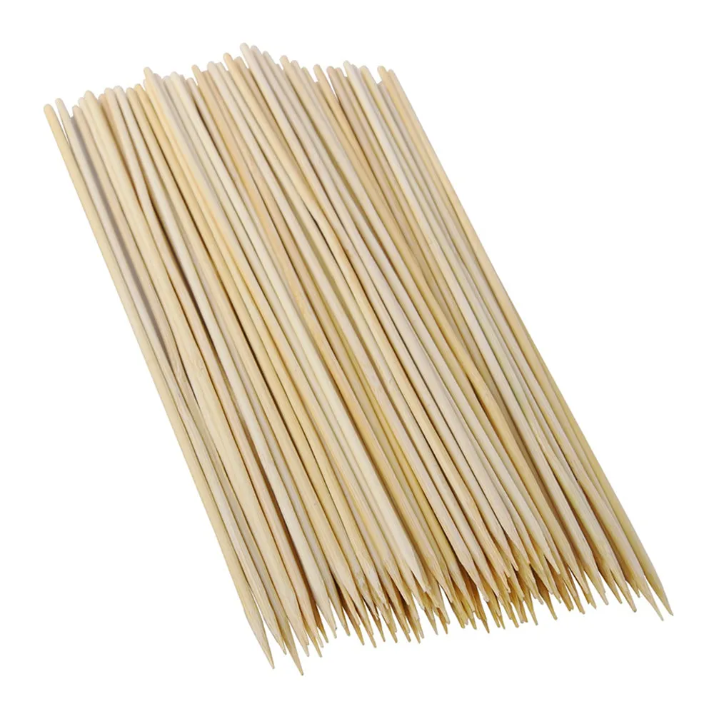 600 Bamboo Skewers 12" Wood Wooden Sticks BBQ Shish Kabob Fondue Party Grill Lot