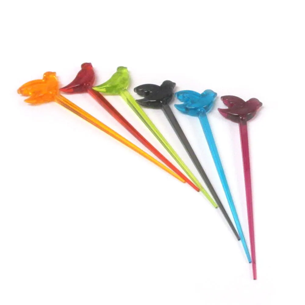 96 Fruit Picks Multicolor Birds Cocktail Appetizer Tasting Samples Dessert Fork