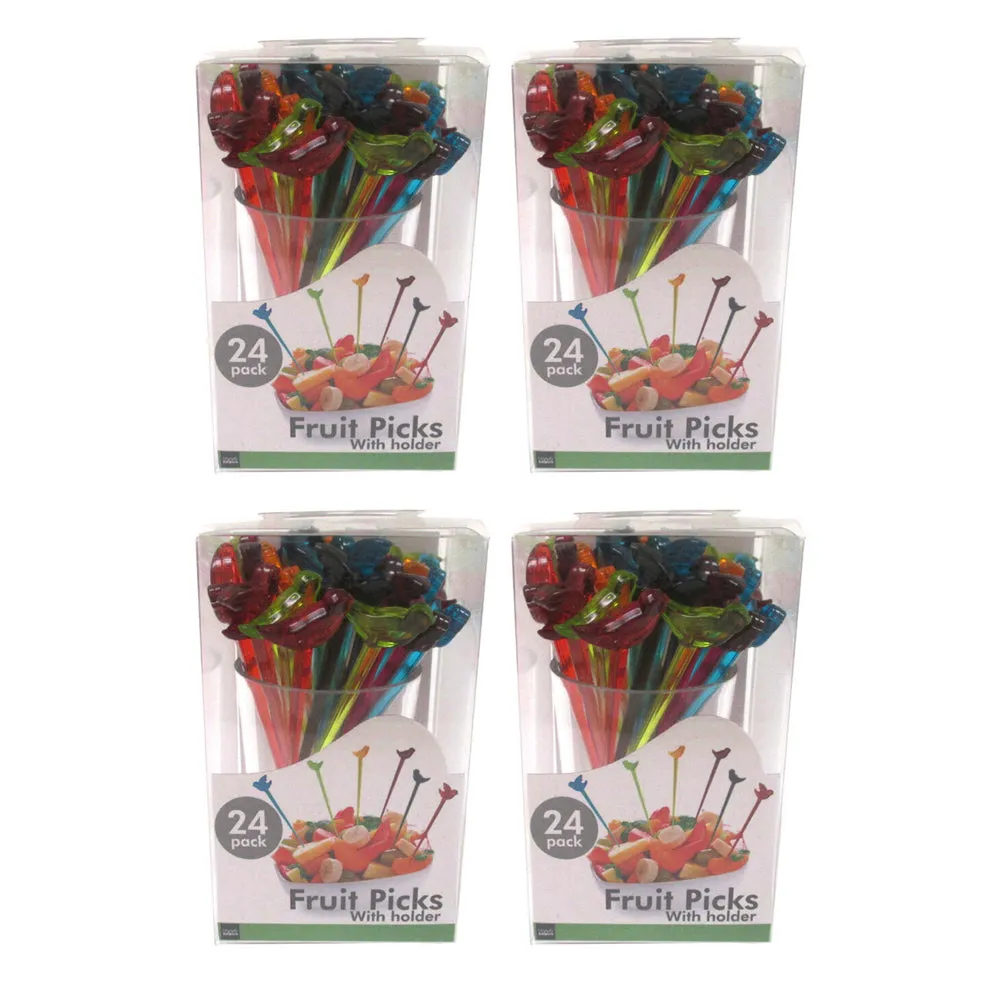 96 Fruit Picks Multicolor Birds Cocktail Appetizer Tasting Samples Dessert Fork