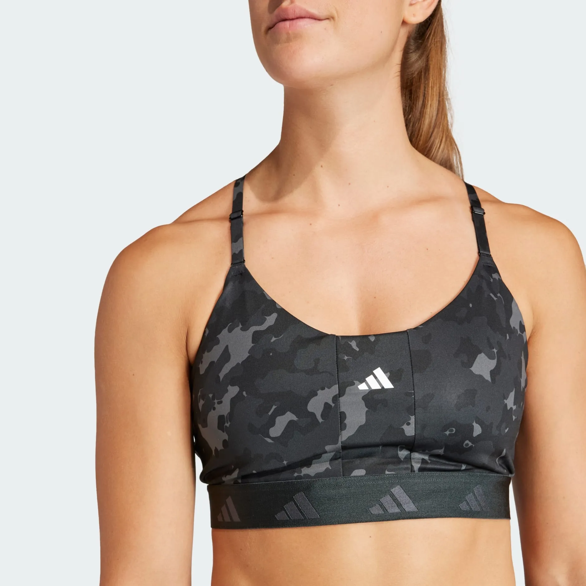 ADIDAS AEROREACT TRAINING LIGHT-SUPPORT TECHFIT BRA - HZ1548