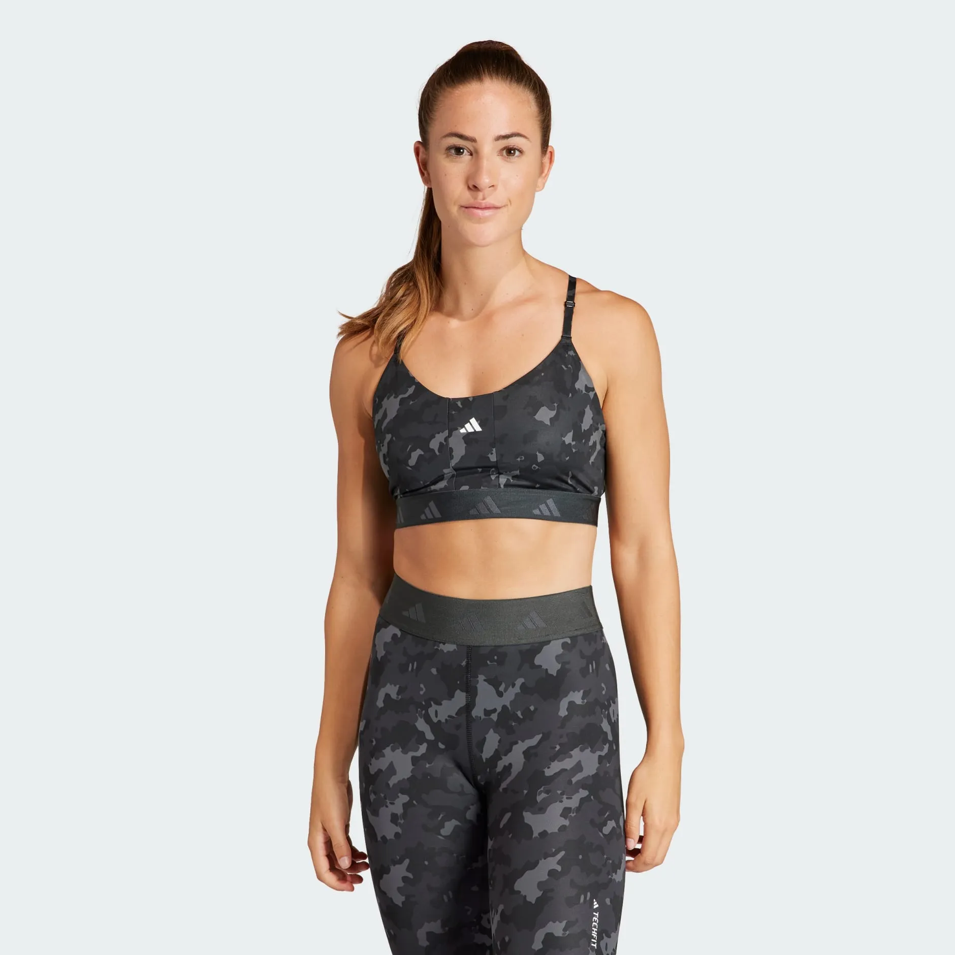 ADIDAS AEROREACT TRAINING LIGHT-SUPPORT TECHFIT BRA - HZ1548