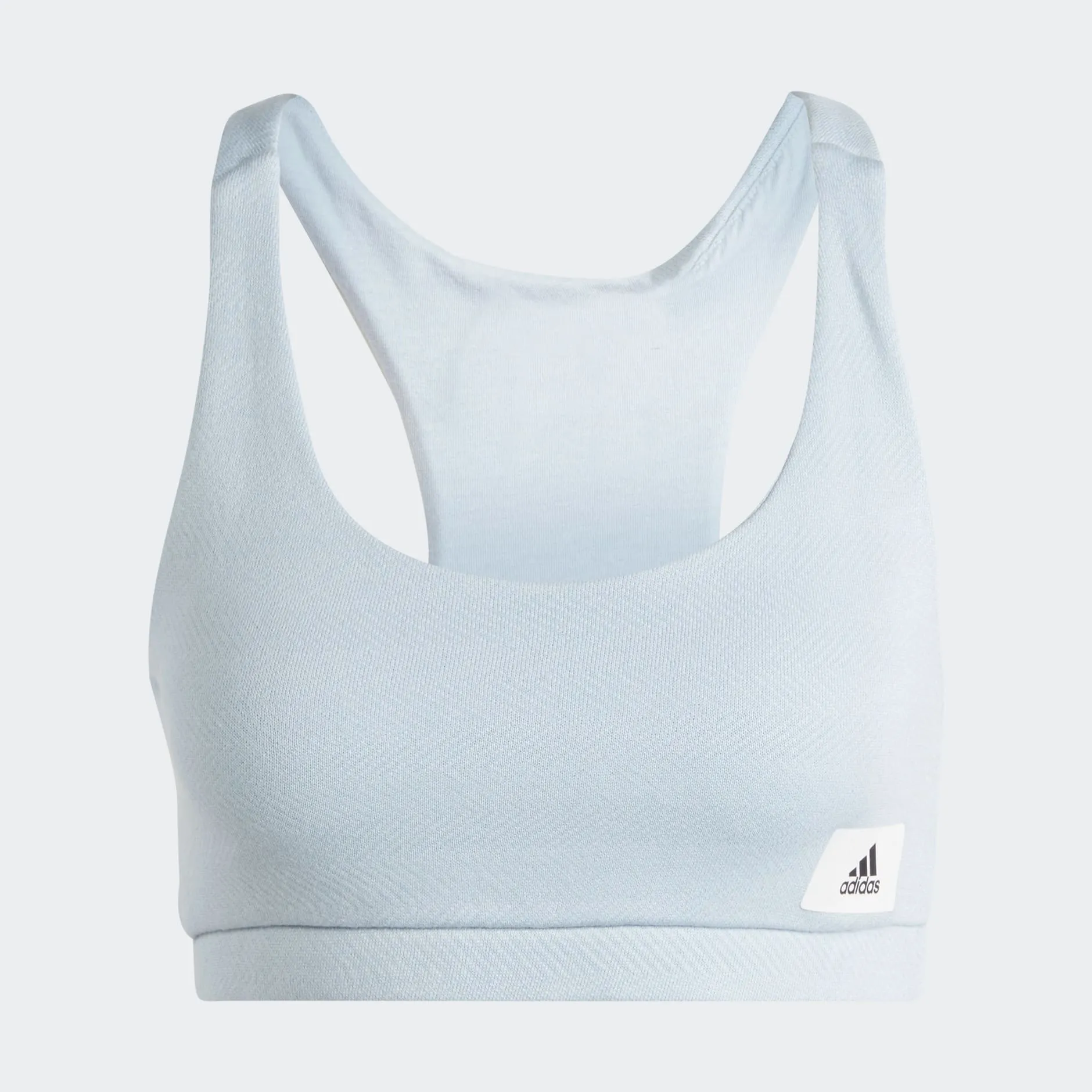 ADIDAS LOUNGE FRENCH TERRY SPORTS BRA LONG-SLEEVE TOP - IU3168