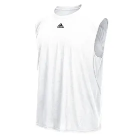adidas Men's White Performance Sleeveless Climalite Tee