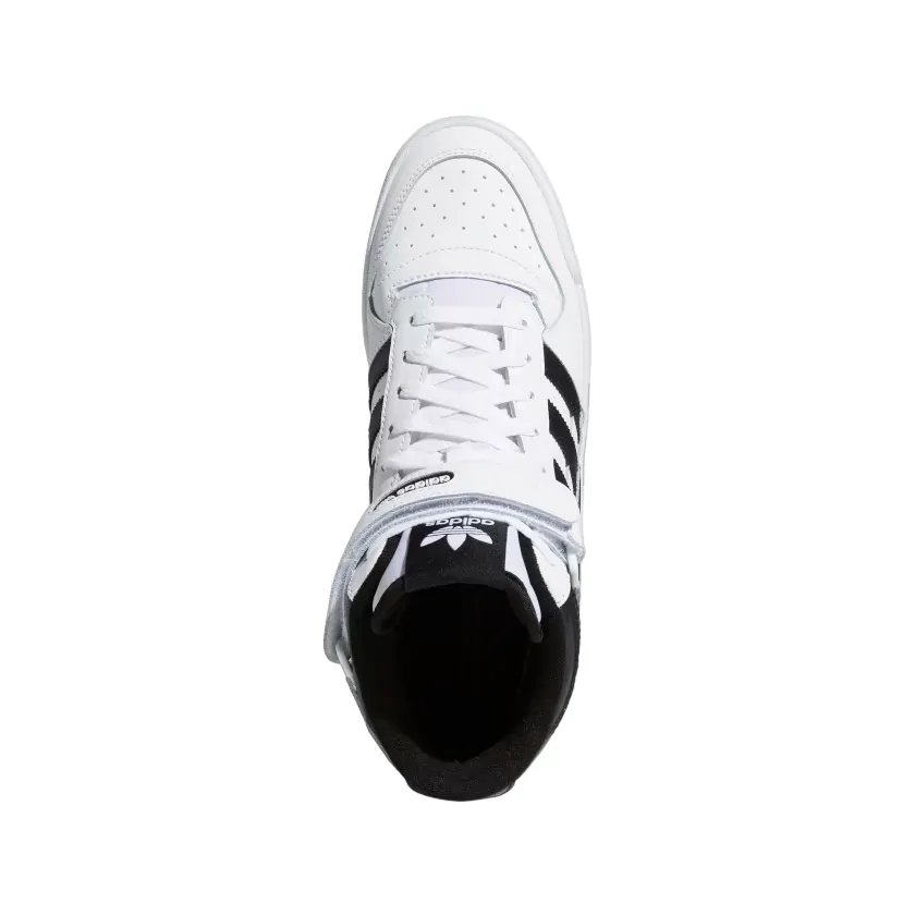 Adidas Originals scarpa sneakers alta da uomo Forum Mid FY7939 bianco-nero