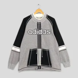 Adidas Trefoil Crewneck Pullover Large