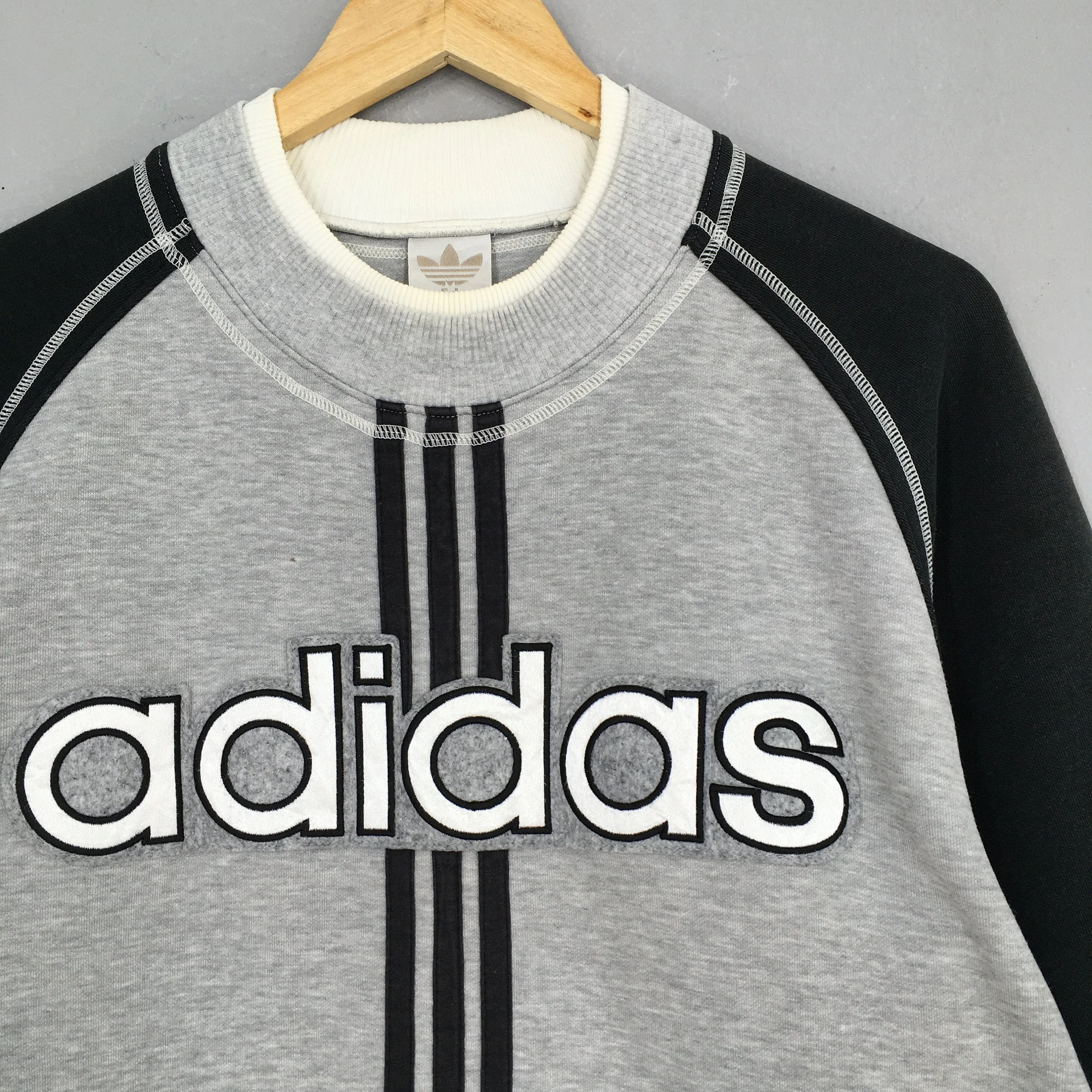 Adidas Trefoil Crewneck Pullover Large