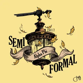Alpha Phi Semi Formal Art