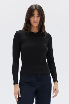 Assembly Label - Miana Organic L/S Tee - True Black