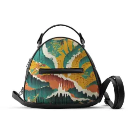 Black Mini Voyage Backpack Texture
