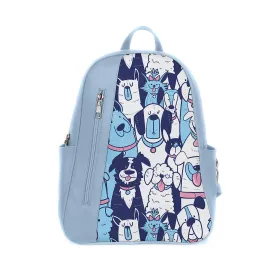 Blue Mixed Backpack Dogs