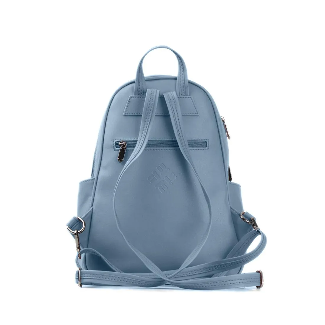 Blue Vivid Backpack Flower Pattern