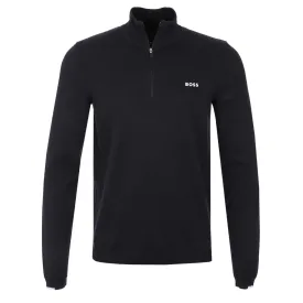 BOSS Ever X QZ Knitwear in Dark Blue