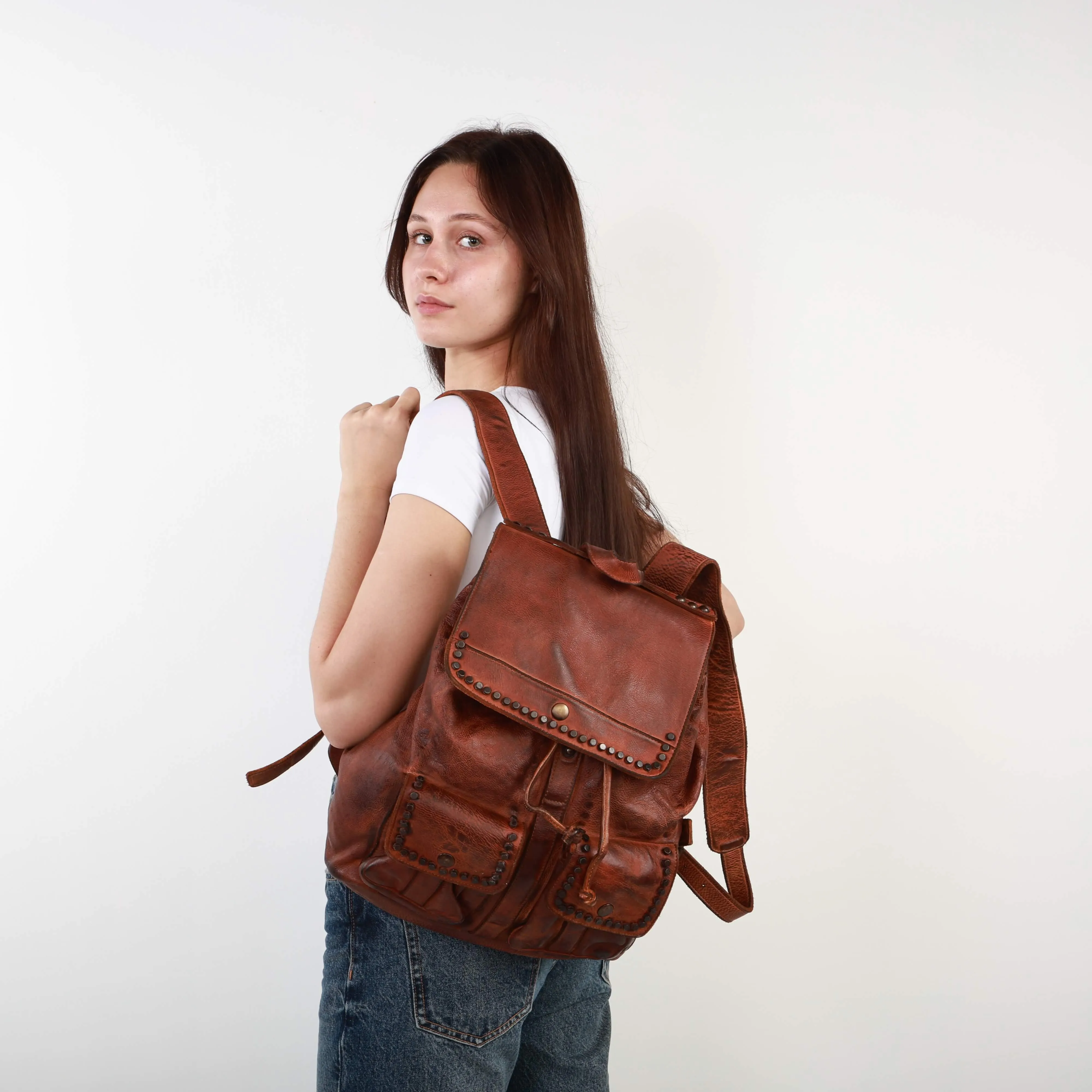 Classic Leather Backpack