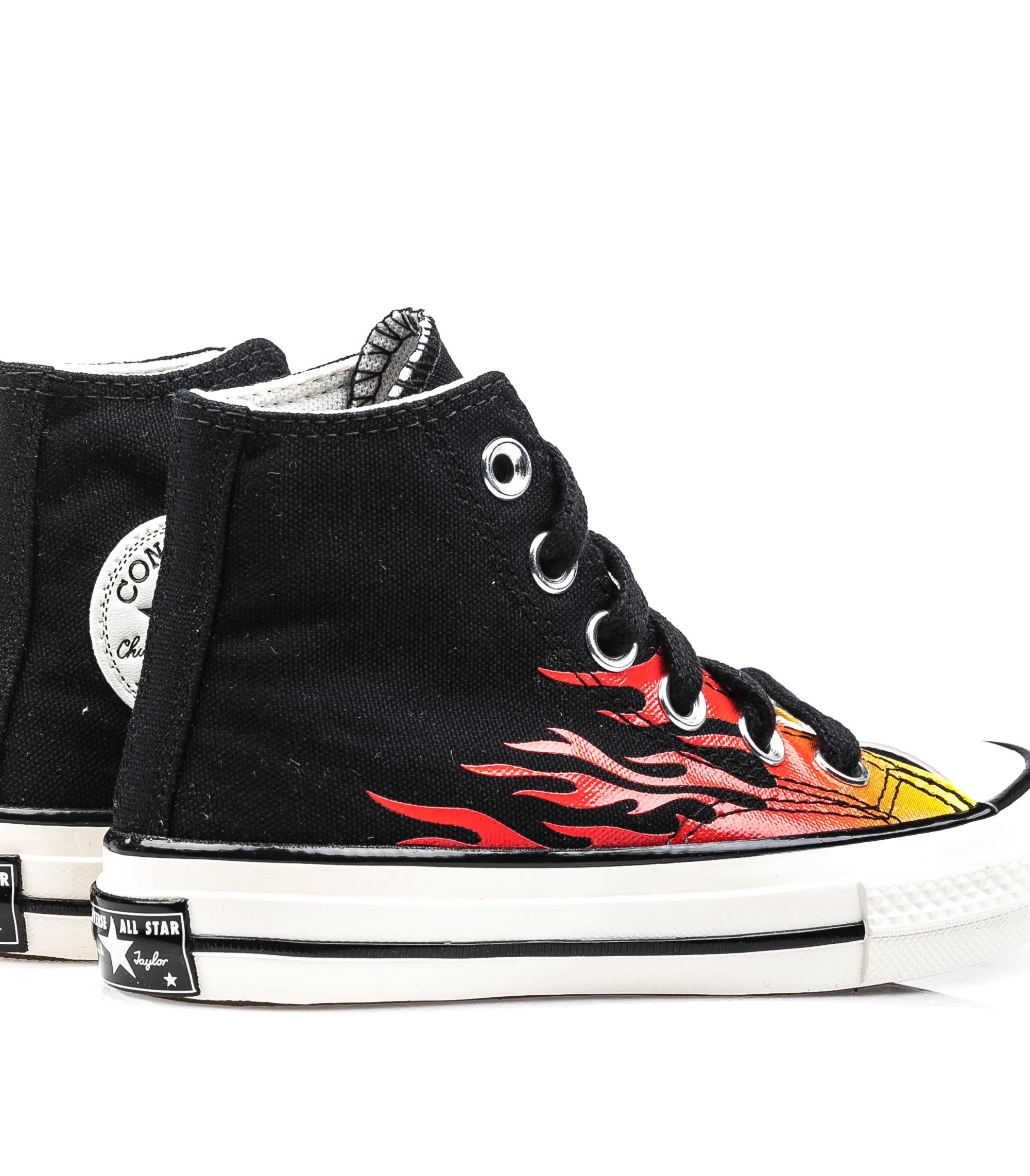 Converse Chuck 70 Black Enamel Red Egret Bambino