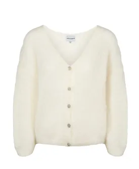Cornelia Long Sleeve Cardigan in White