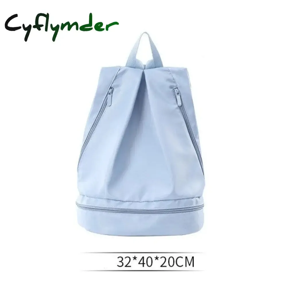 Cyflymder Unisex Waterproof Swimming Backpack Men Duffle Beach Bags Women Gym Seperate Room for Shoes Travel Backpacks Sport Fitness Bag