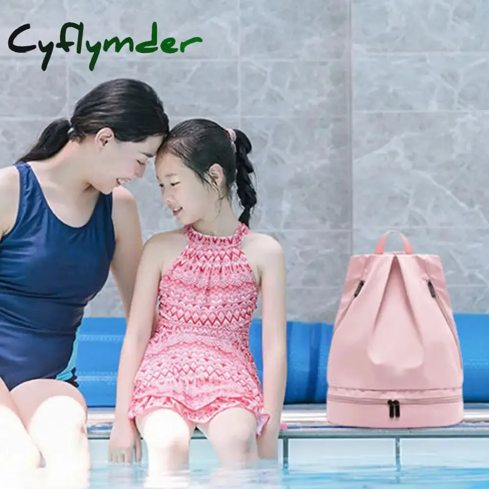 Cyflymder Unisex Waterproof Swimming Backpack Men Duffle Beach Bags Women Gym Seperate Room for Shoes Travel Backpacks Sport Fitness Bag
