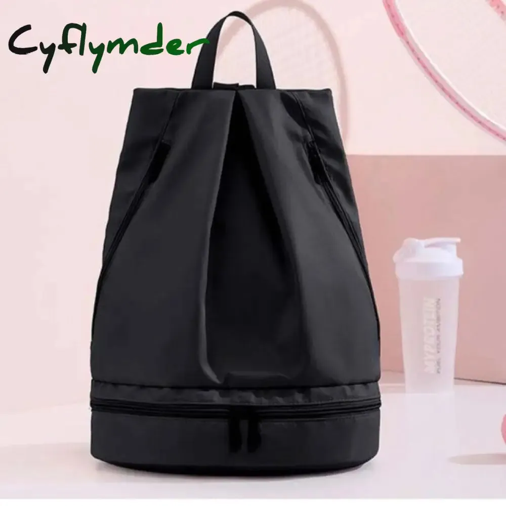 Cyflymder Unisex Waterproof Swimming Backpack Men Duffle Beach Bags Women Gym Seperate Room for Shoes Travel Backpacks Sport Fitness Bag