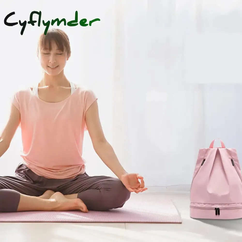 Cyflymder Unisex Waterproof Swimming Backpack Men Duffle Beach Bags Women Gym Seperate Room for Shoes Travel Backpacks Sport Fitness Bag