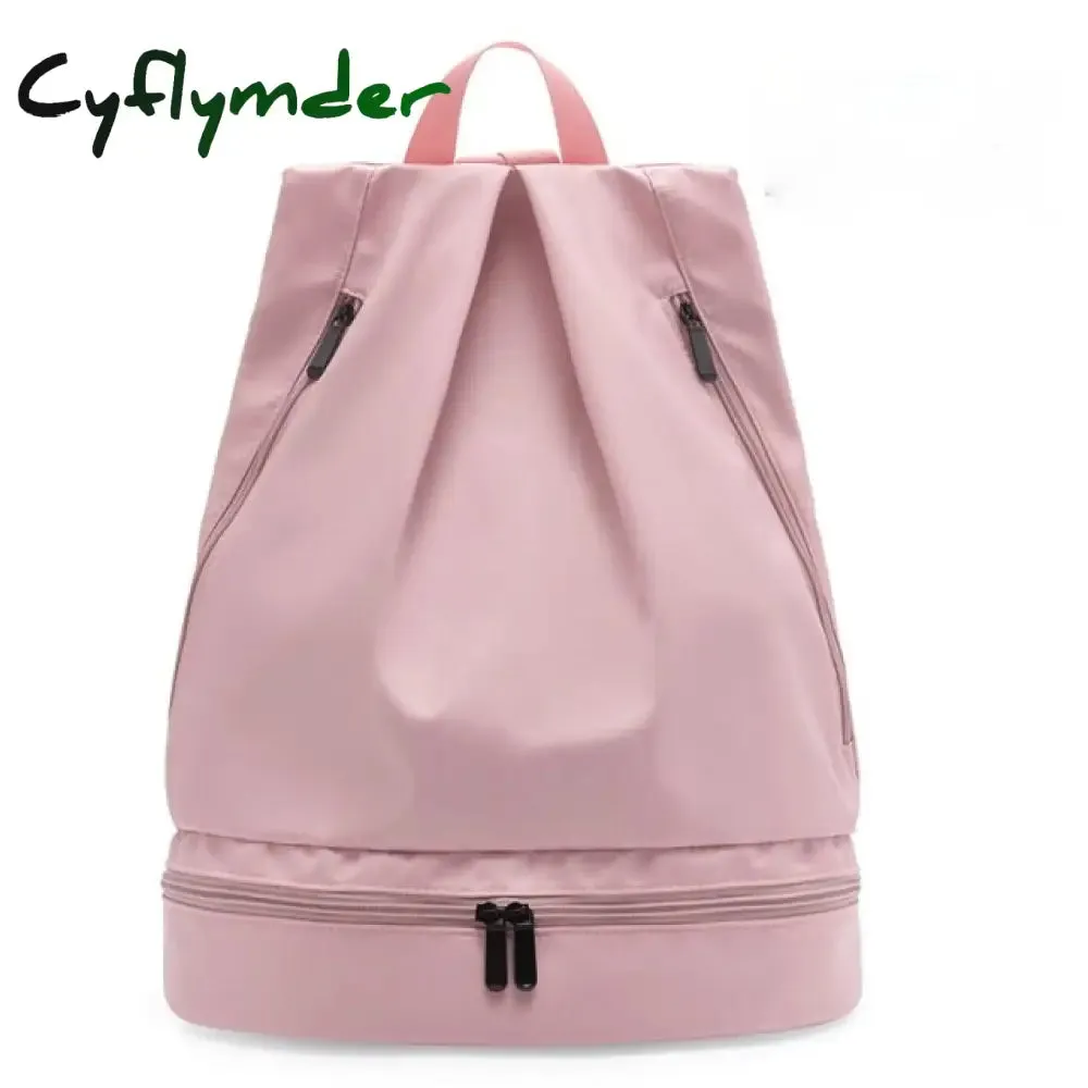 Cyflymder Unisex Waterproof Swimming Backpack Men Duffle Beach Bags Women Gym Seperate Room for Shoes Travel Backpacks Sport Fitness Bag