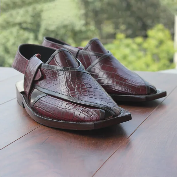 Formal leather mens peshweri