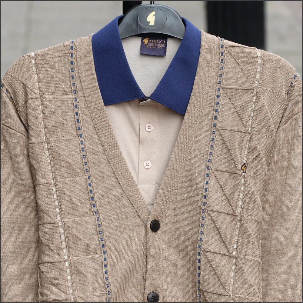 Gabicci M07 Granola Pattern Cardigan/
