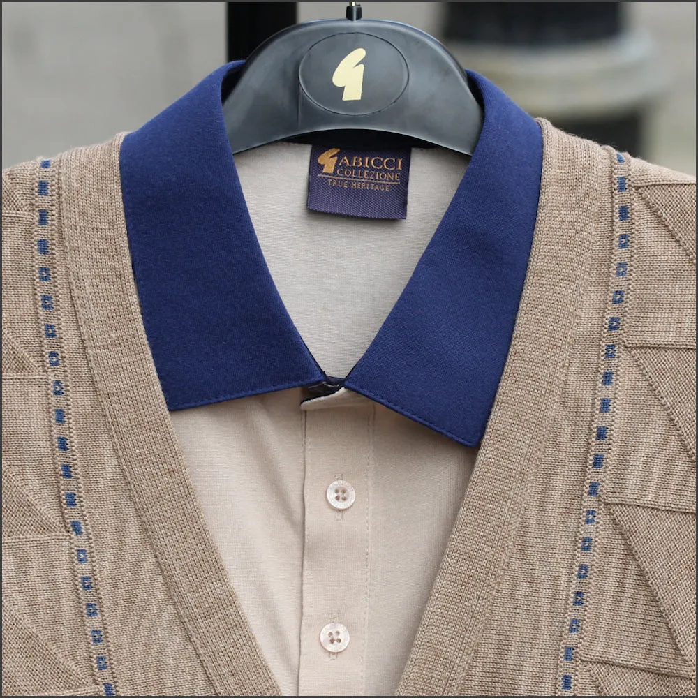 Gabicci M07 Granola Pattern Cardigan/