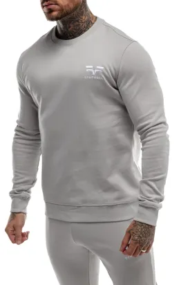 GymFreak Mens Power Sweatshirt - Light Grey