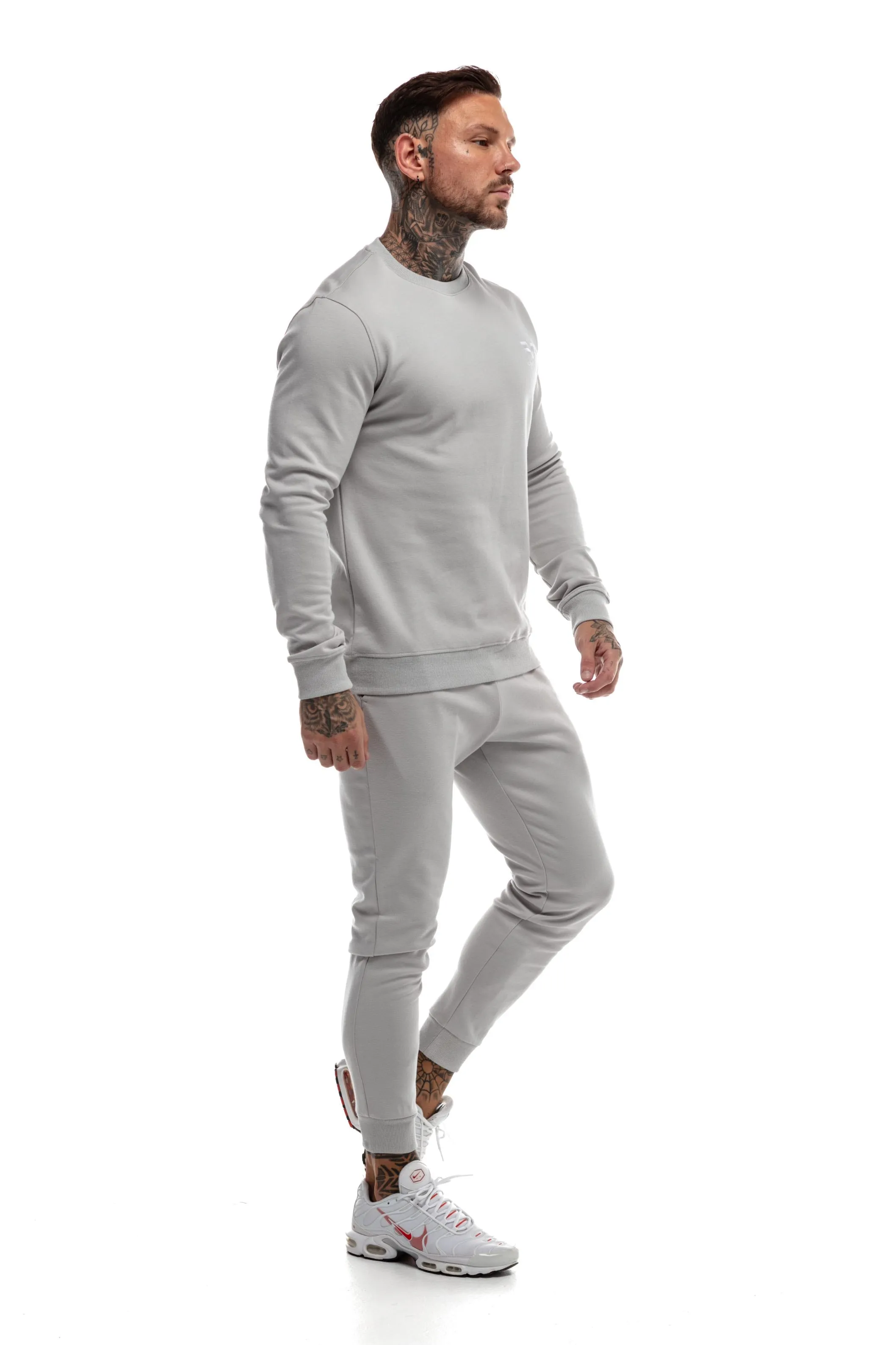 GymFreak Mens Power Sweatshirt - Light Grey