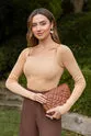 Heart collar long sleeve knitwear -