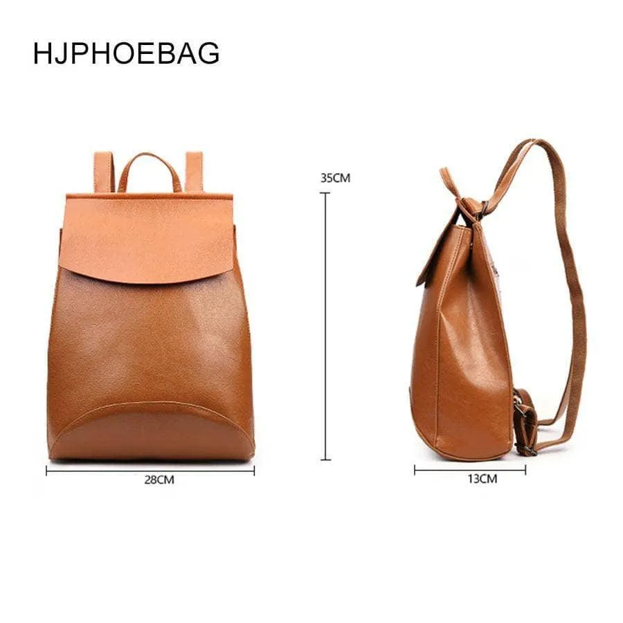 HJPHOEBAG Women Backpack for Teenage Girls Female School Shoulder Bag