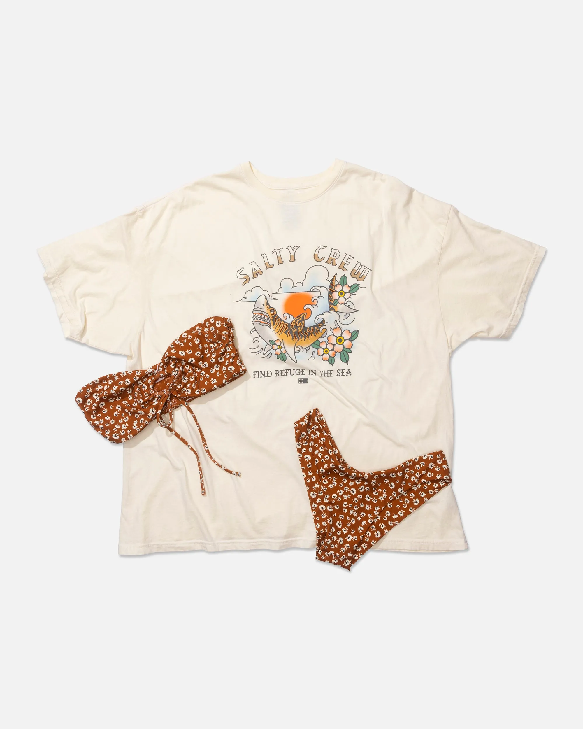 Hopper Cover Up Tee - Off White