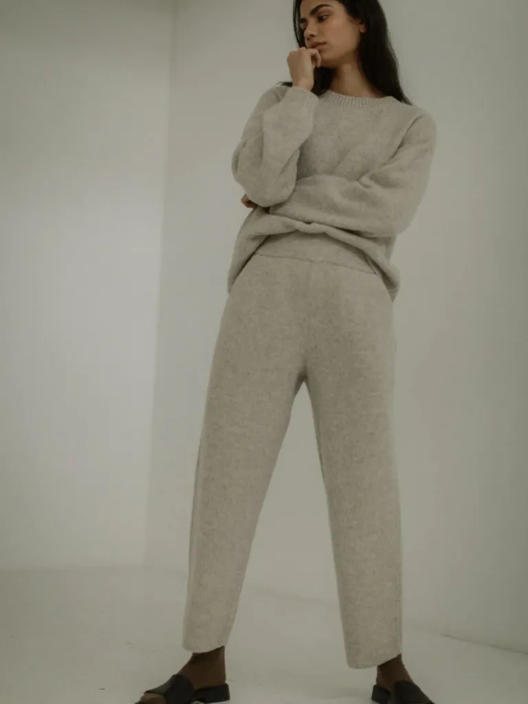 Jude Alpaca Pants - Sea Salt