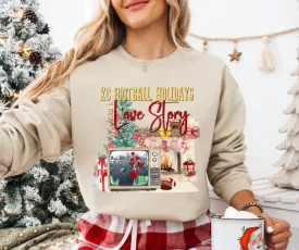 KC Football, Holidays & A Love Story Sand Sweatshirt (FINAL SALE)