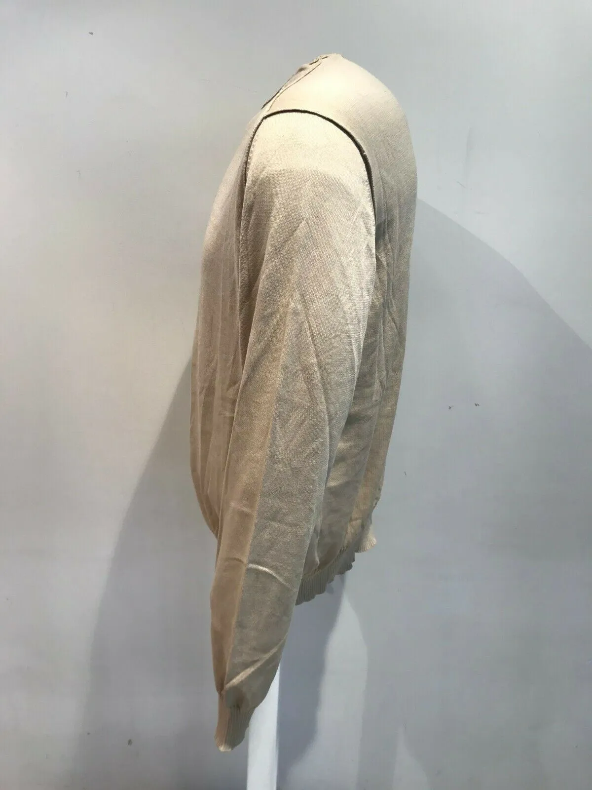 Long Sleeve Crew Neck Cotton Knitwear