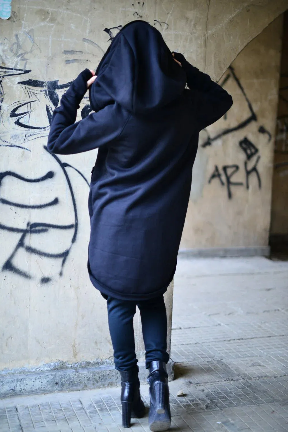 MELL Hooded Zipper Sweatshirt