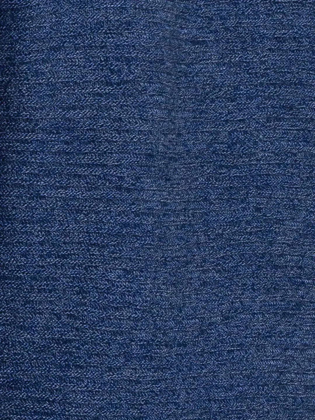 Men Blue Solid Acrylic Cowl Neck Collar Sweaters