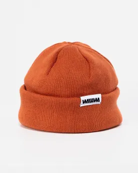 Mill Cotton Beanie - Rust Orange