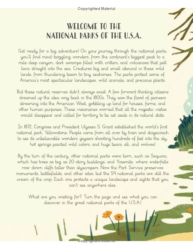 National Parks of the USA - Hardcover Book