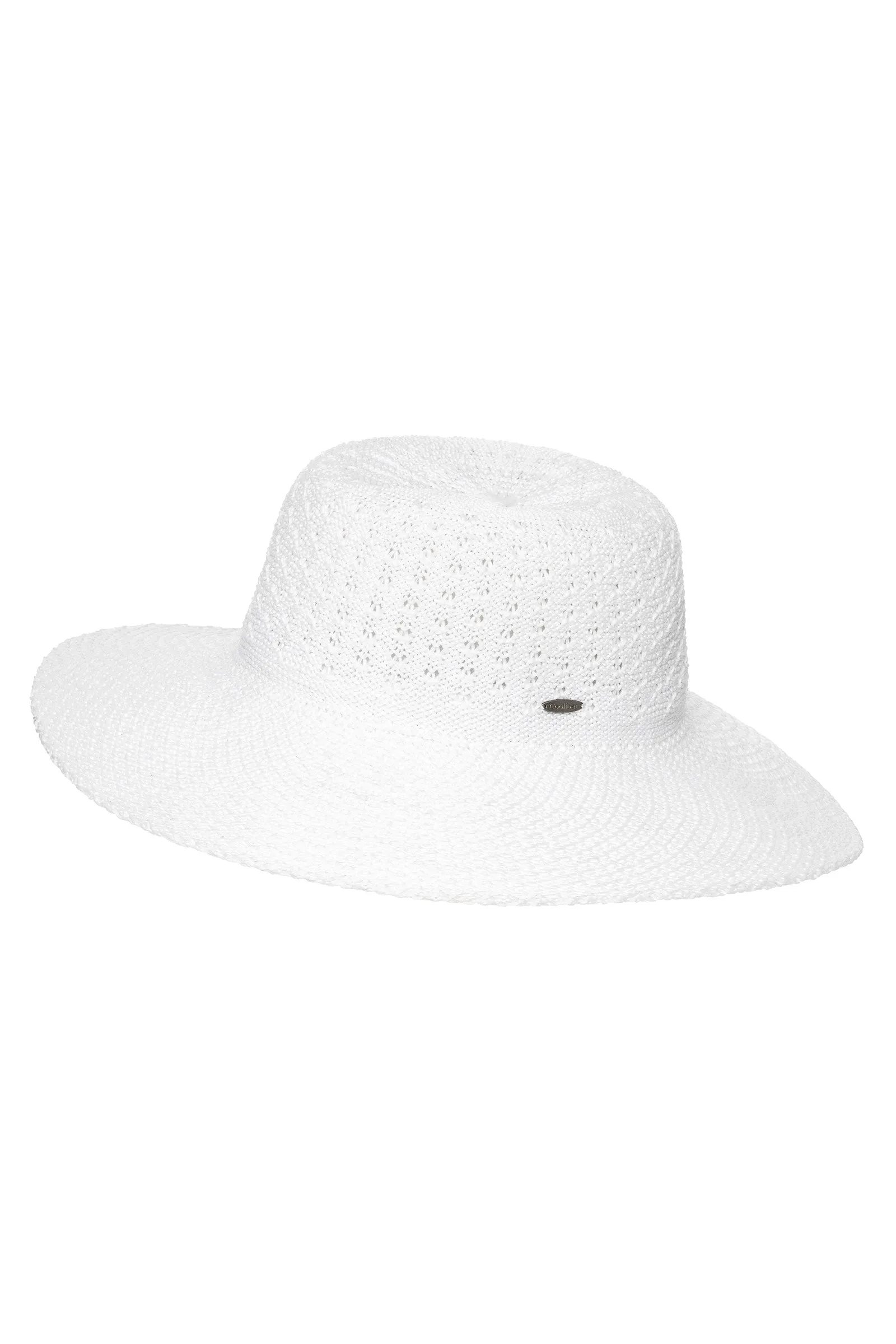 Perla Packable Wide Brim Hat | White