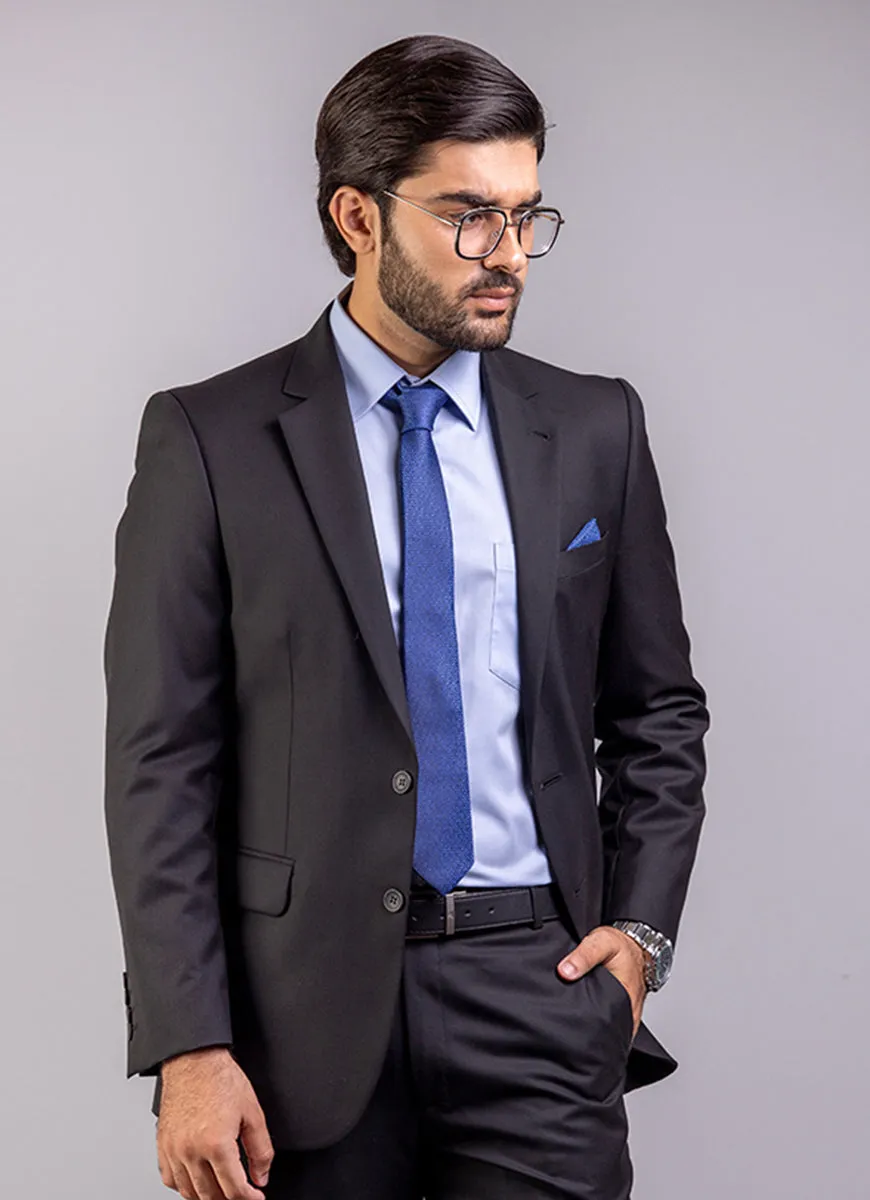 Plain Florence Black Suit Regular