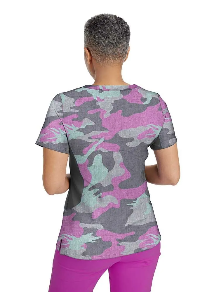 Premiere by Healing Hands Women's Jessi Print Top | Camouflage