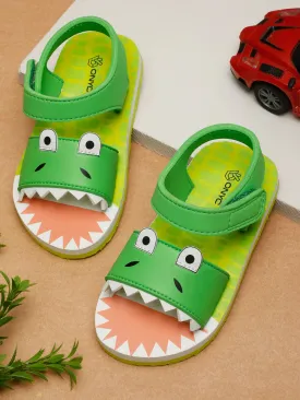 Premium Crocodile Artistic Sandals - Green (Unisex)