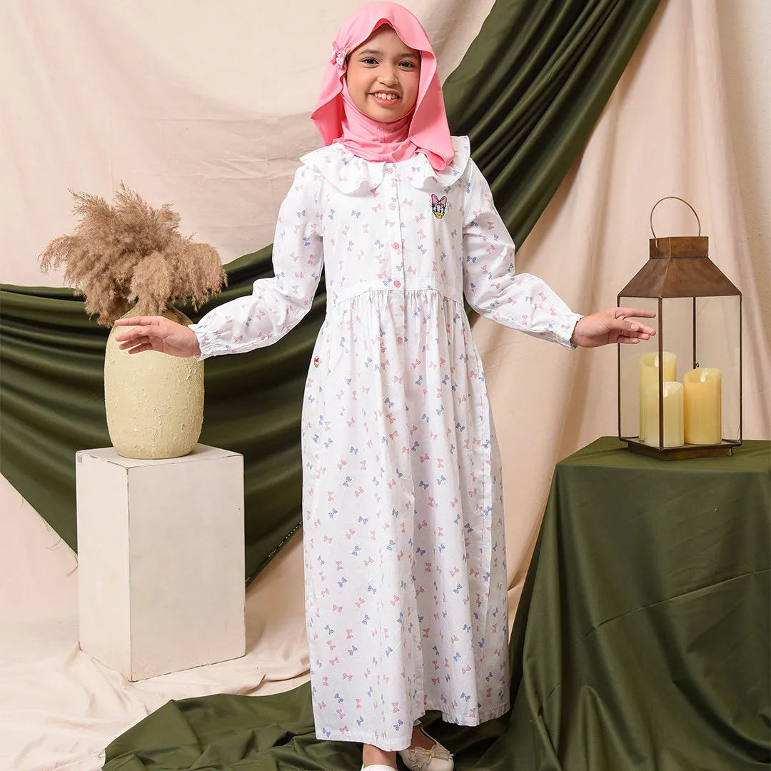 Shirt dress maxi cotton/ Ghamis dress katun anak/ Daisy Little Lady