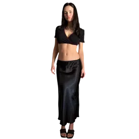 Silk Maxi in Noir (S)