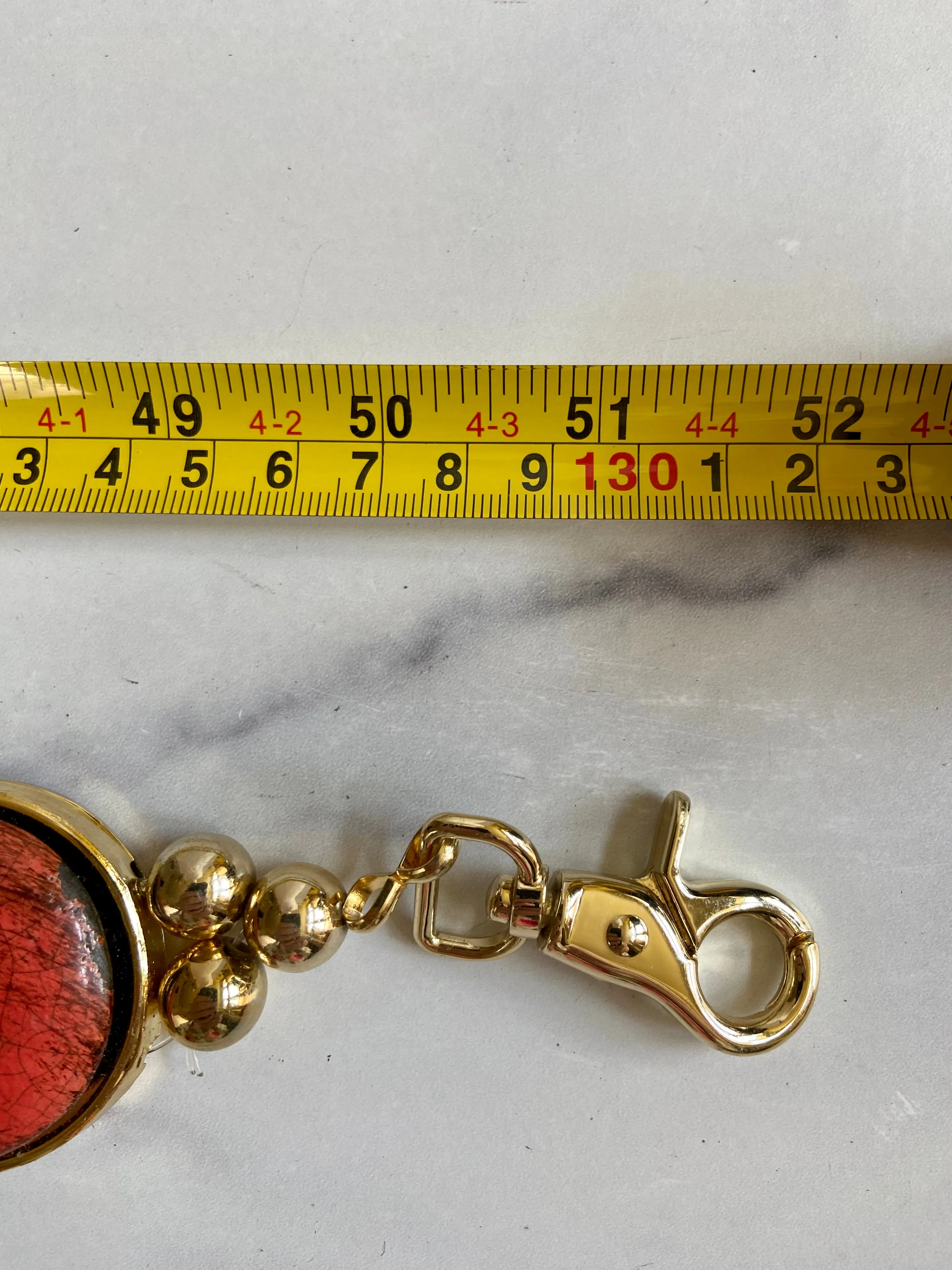 Stone chain belt