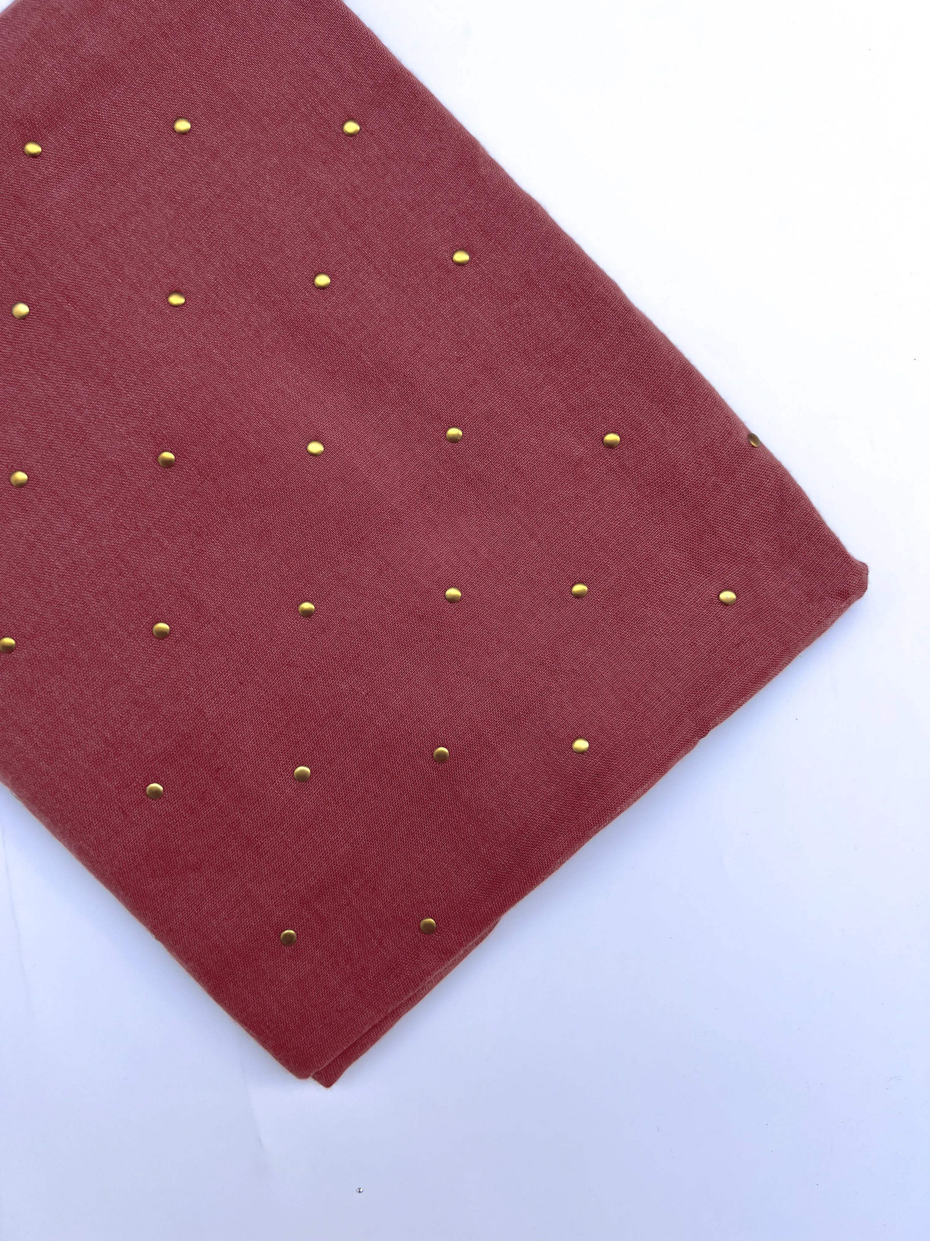 Studded Hijab - Mauve Pink