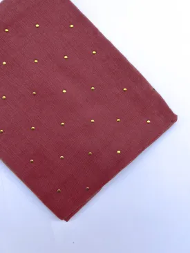 Studded Hijab - Mauve Pink