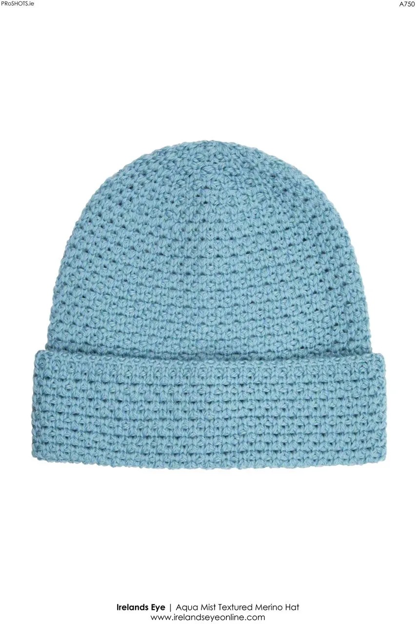 Textured Aqua Mist Hat