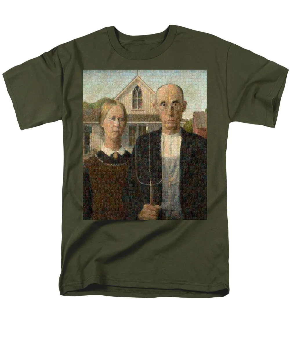 Tribute to American Gothic - Men's T-Shirt  (Regular Fit)